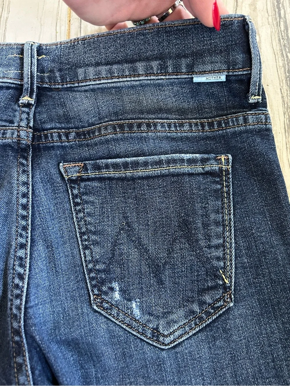 MOTHER The Slacker Mid Rise Flare Stretch Jeans in Spellbound in Seattle - Picture 9 of 15